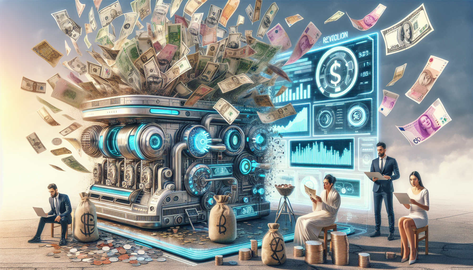 AI-generated image to illustrate the content of Dollar Sense Future.