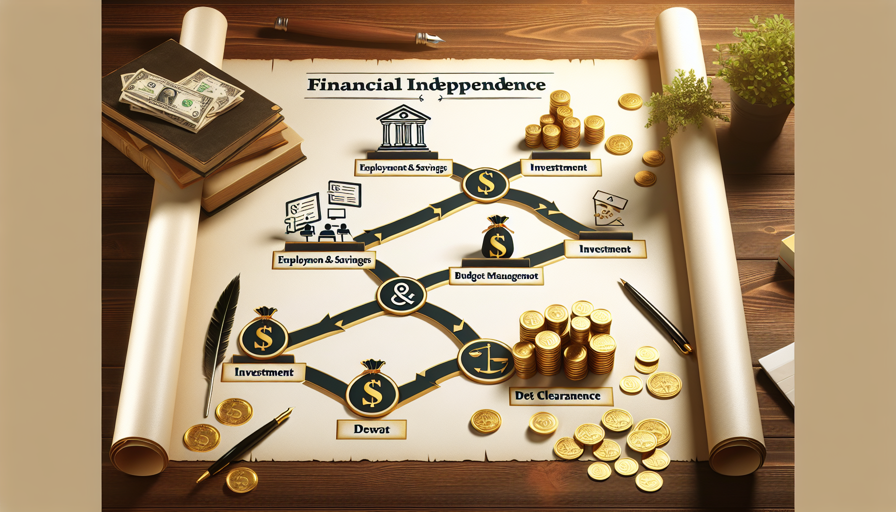 AI-generated image to illustrate the content of Dollar Sense Future.