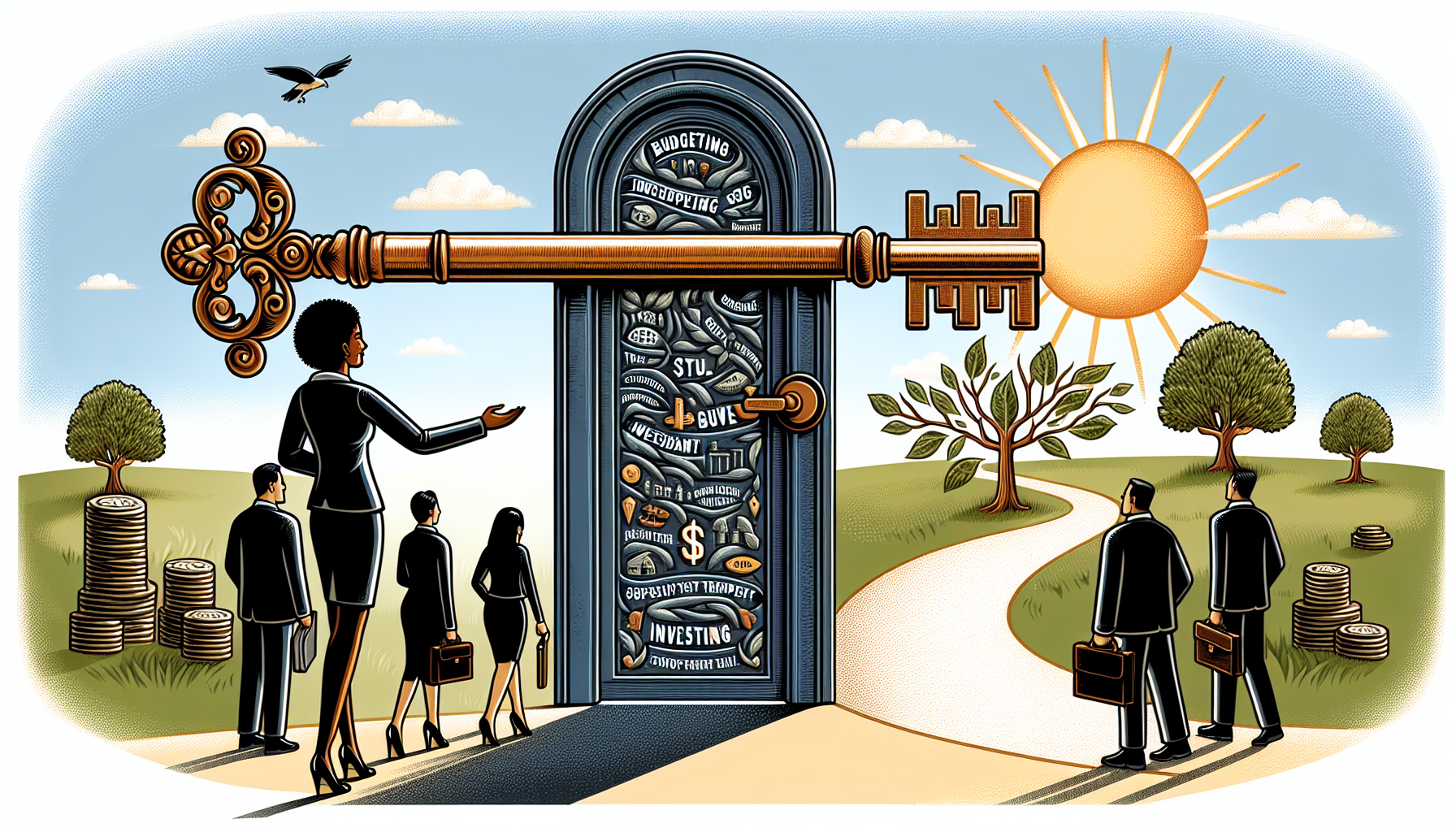 AI-generated image to illustrate the content of Dollar Sense Future.