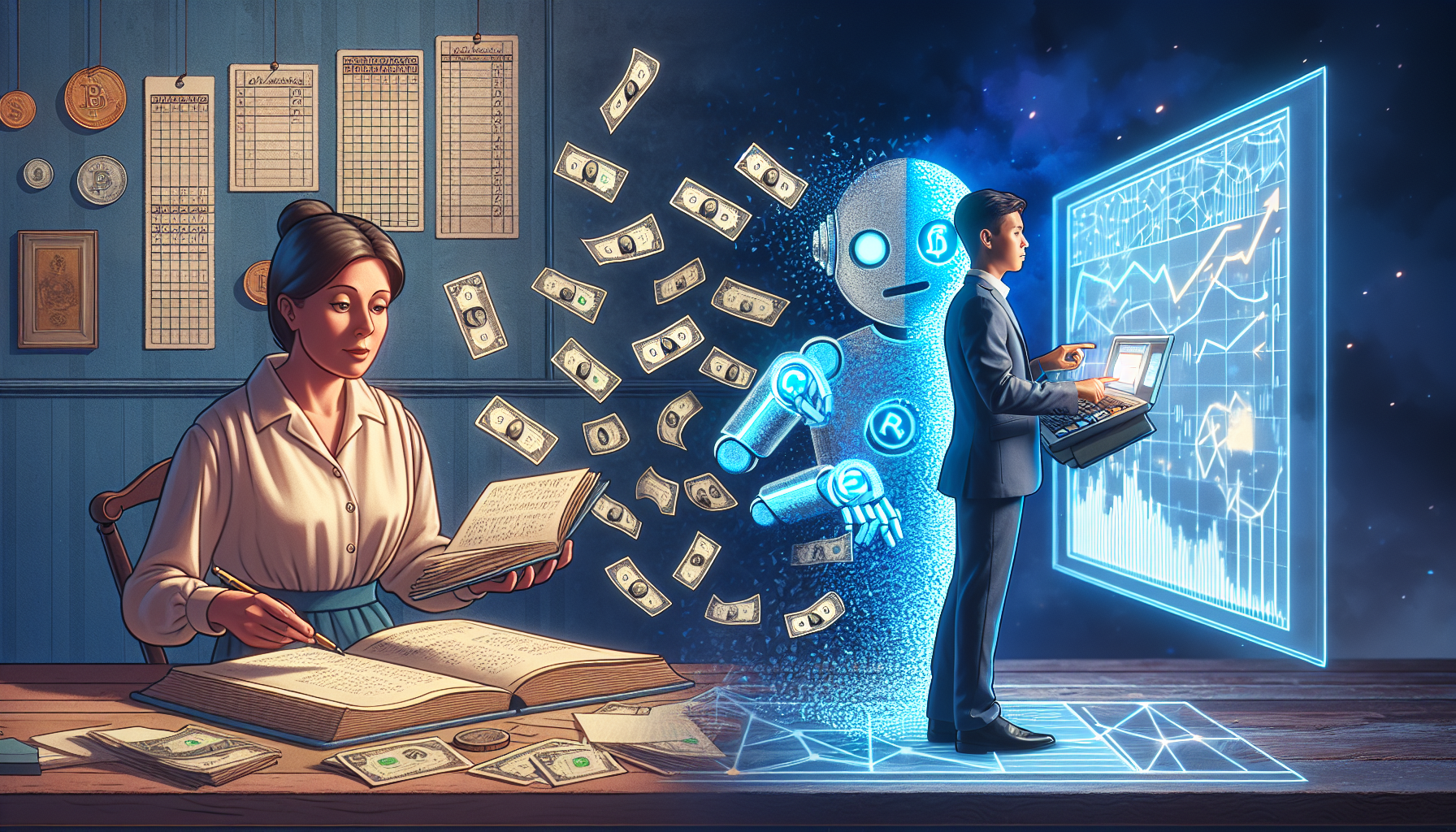 AI-generated image to illustrate the content of Dollar Sense Future.