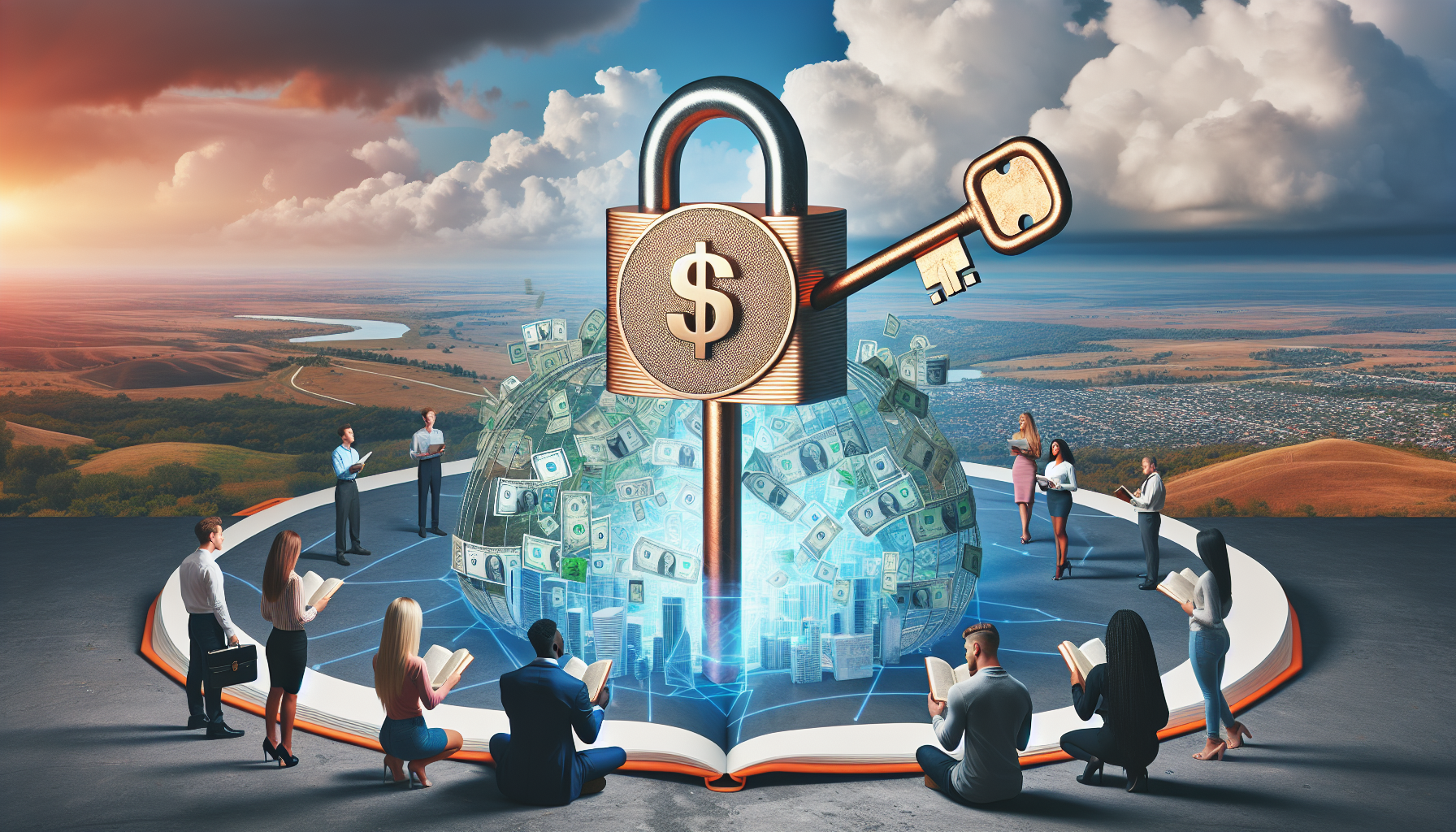 AI-generated image to illustrate the content of Dollar Sense Future.