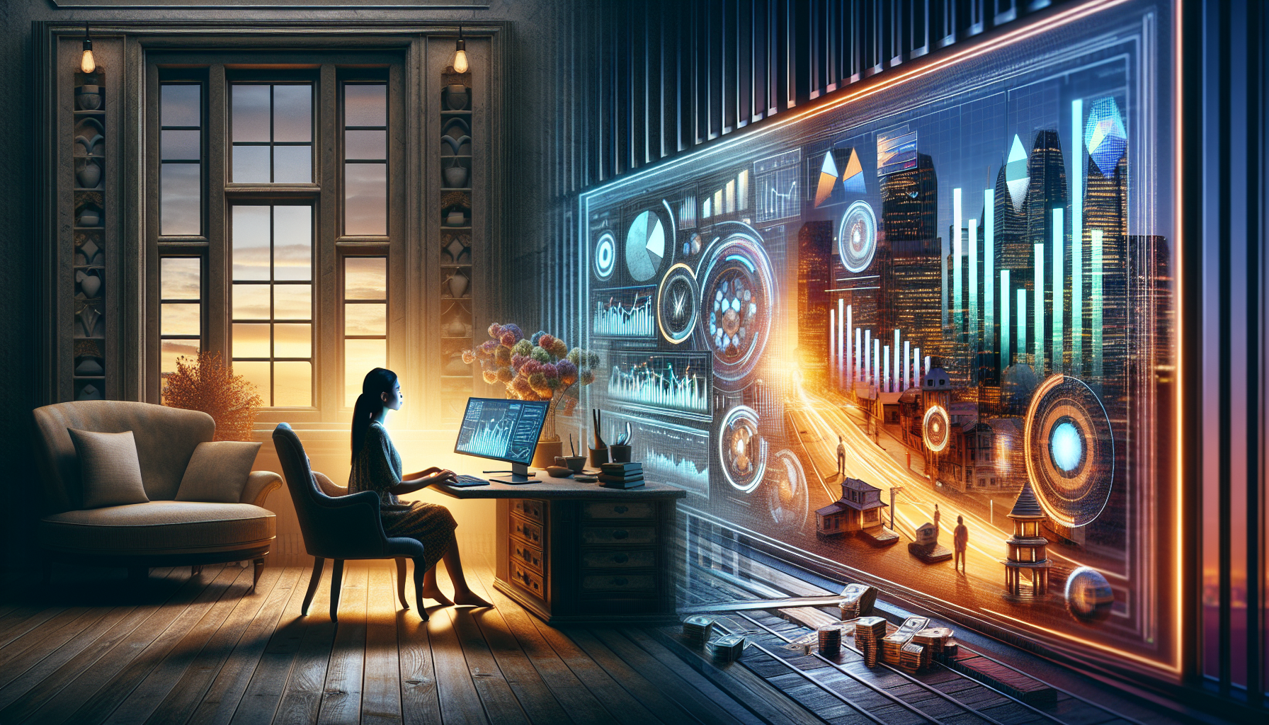 AI-generated image to illustrate the content of Dollar Sense Future.