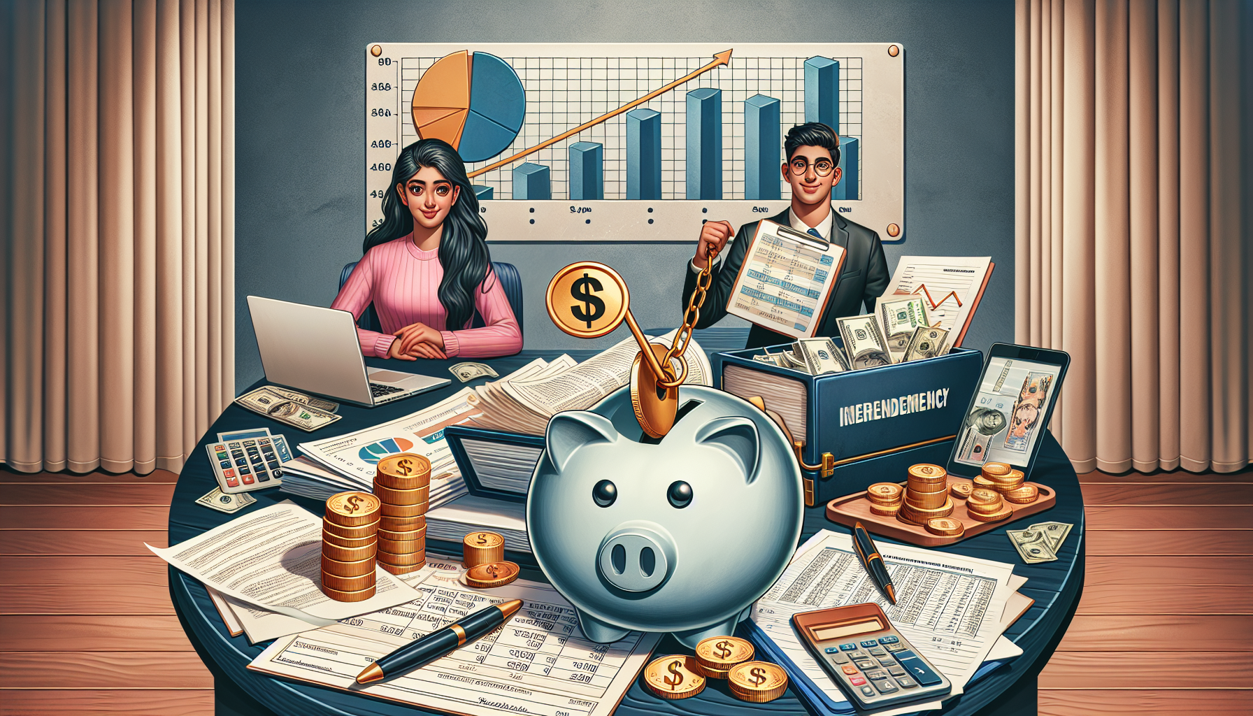 AI-generated image to illustrate the content of Dollar Sense Future.