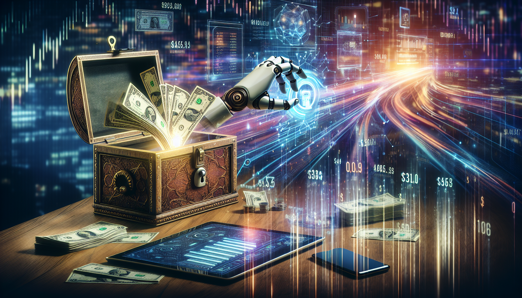 AI-generated image to illustrate the content of Dollar Sense Future.