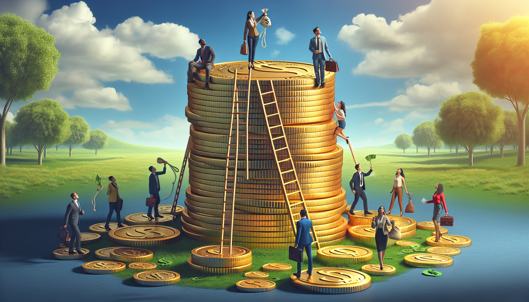 AI-generated image to illustrate the content of Dollar Sense Future.