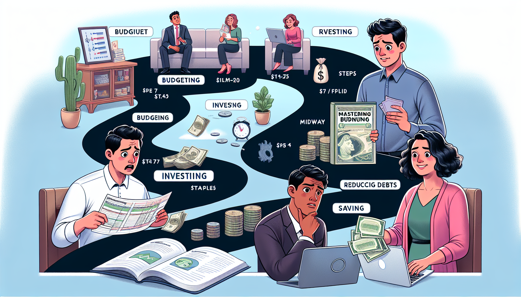 AI-generated image to illustrate the content of Dollar Sense Future.