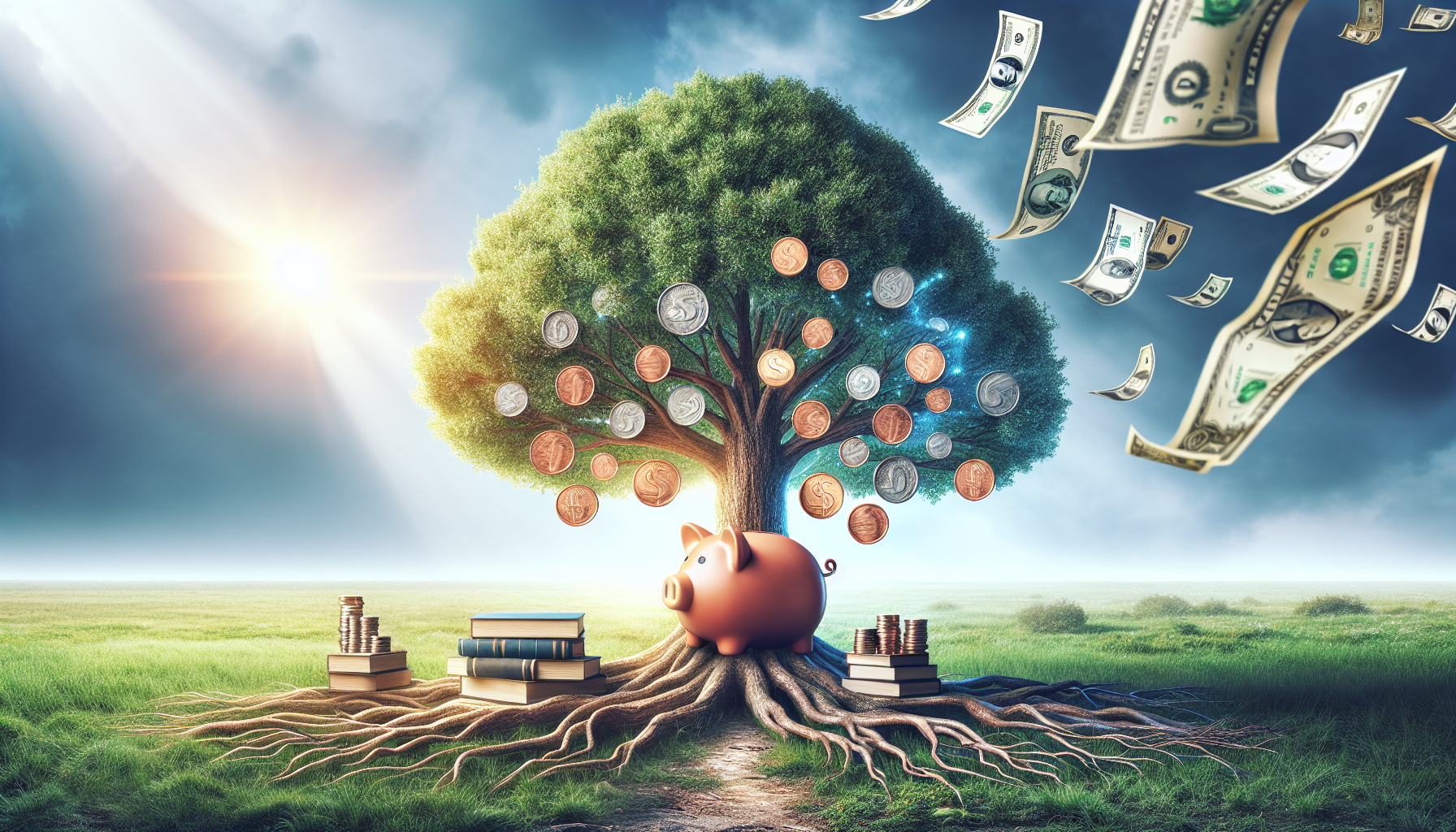 AI-generated image to illustrate the content of Dollar Sense Future.
