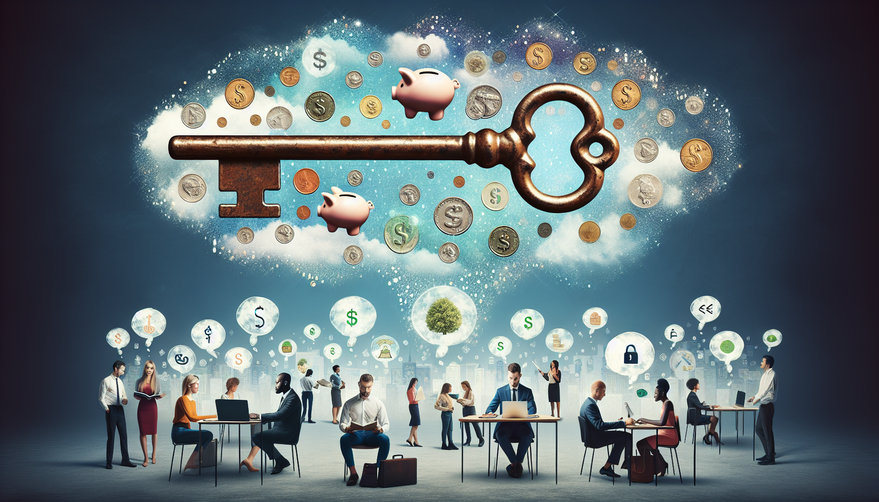 AI-generated image to illustrate the content of Dollar Sense Future.