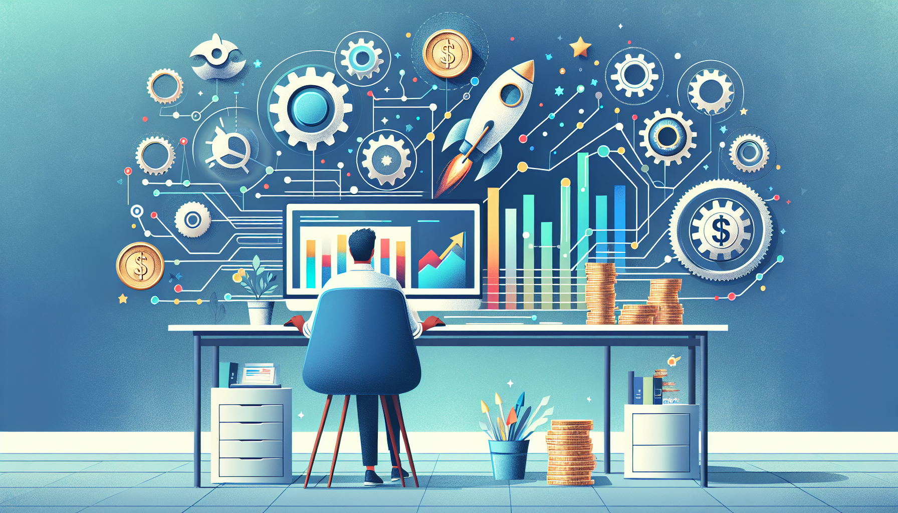 AI-generated image to illustrate the content of Dollar Sense Future.