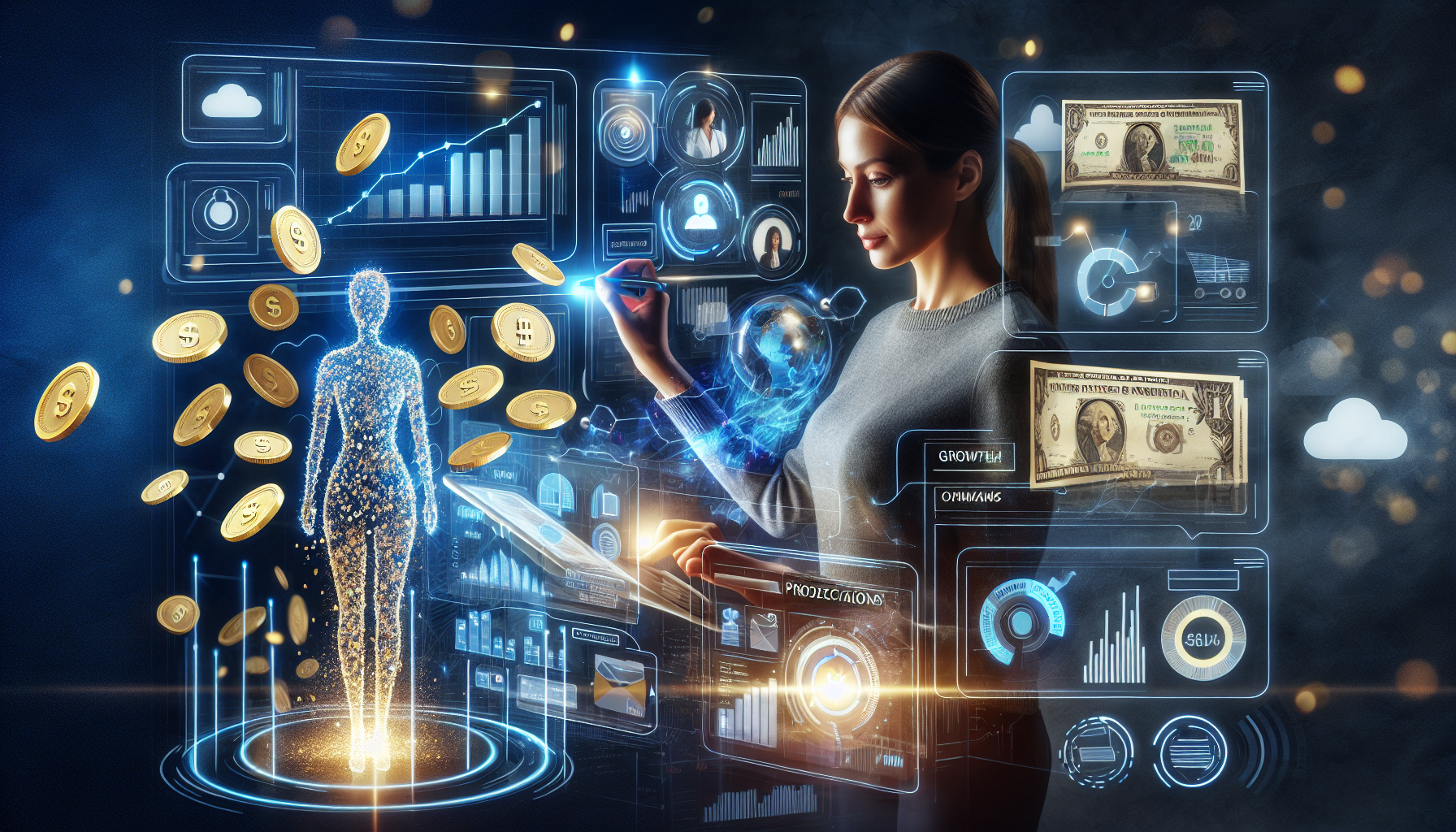 AI-generated image to illustrate the content of Dollar Sense Future.