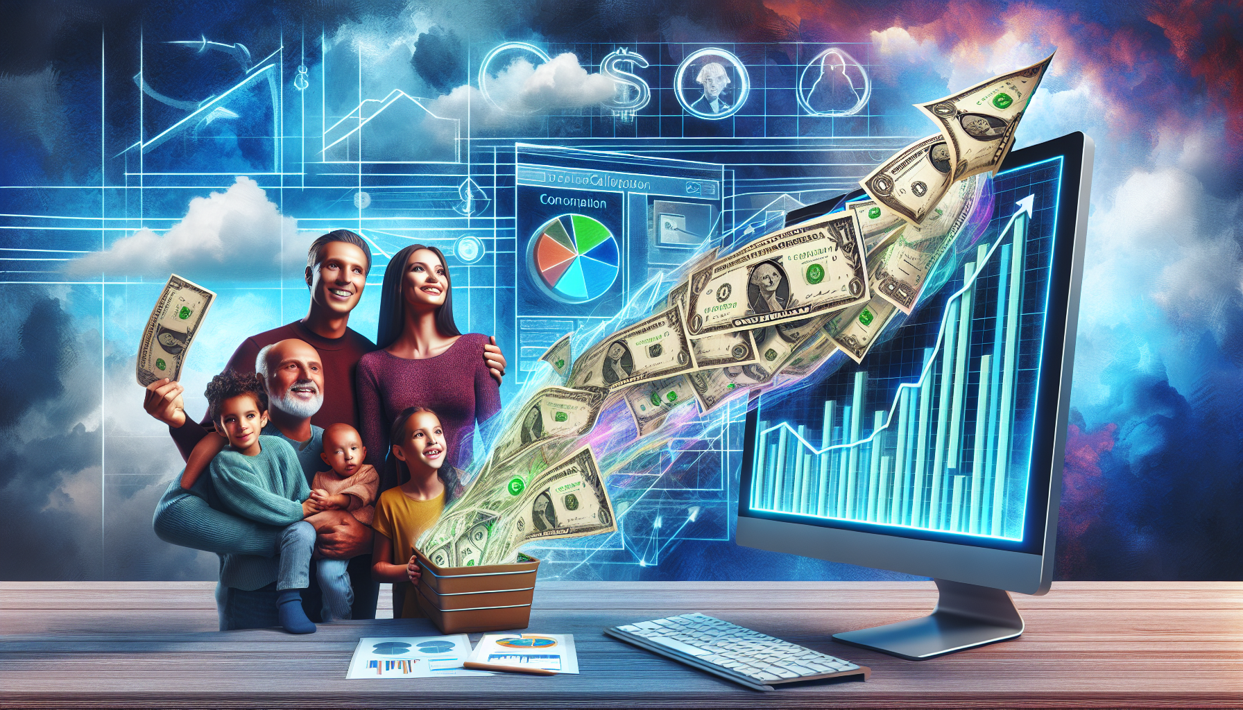 AI-generated image to illustrate the content of Dollar Sense Future.