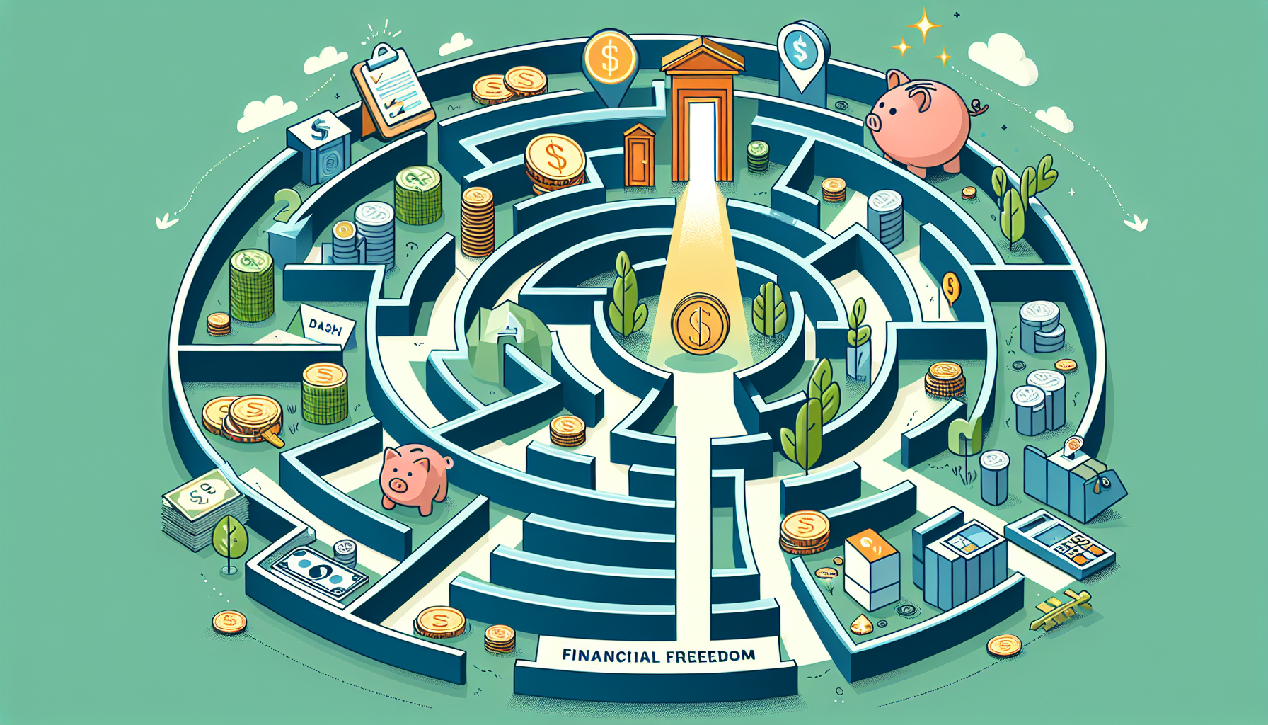 AI-generated image to illustrate the content of Dollar Sense Future.