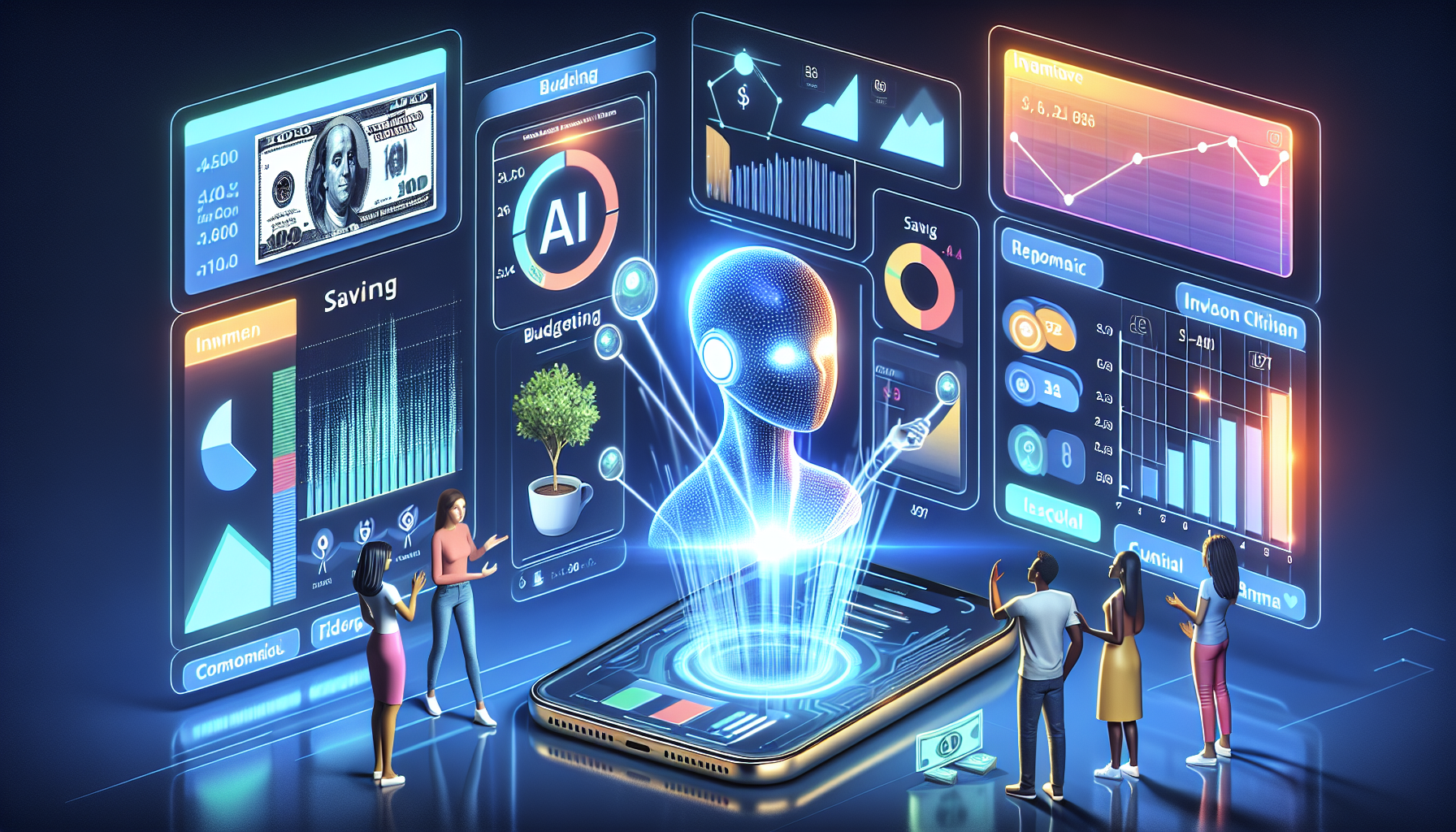 AI-generated image to illustrate the content of Dollar Sense Future.