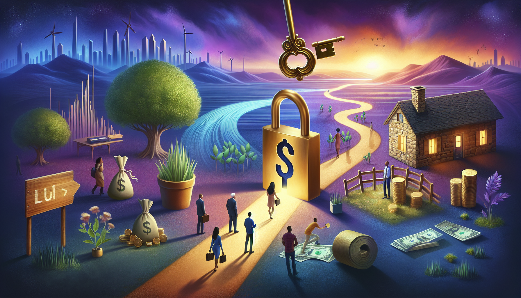 AI-generated image to illustrate the content of Dollar Sense Future.