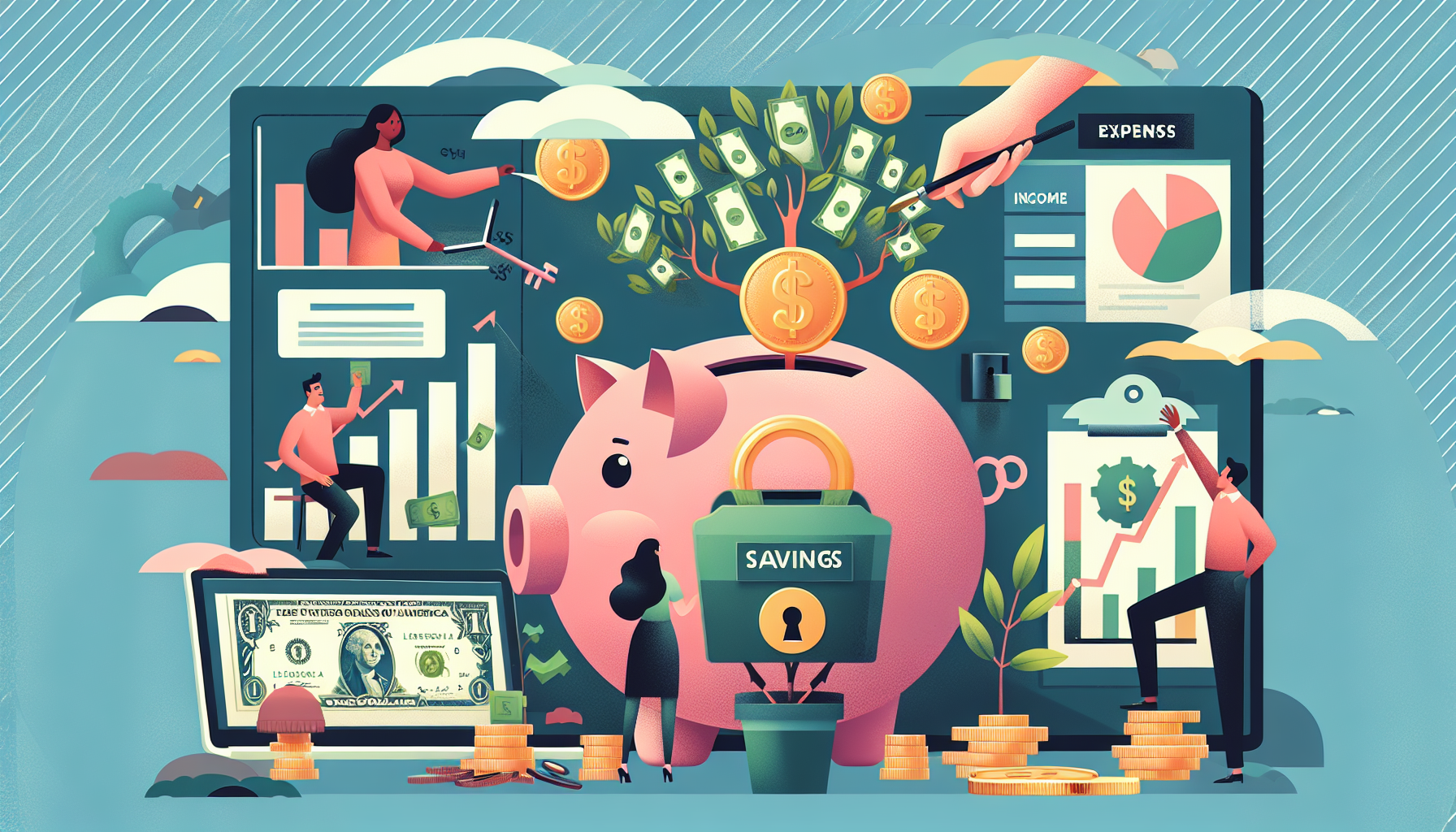 AI-generated image to illustrate the content of Dollar Sense Future.