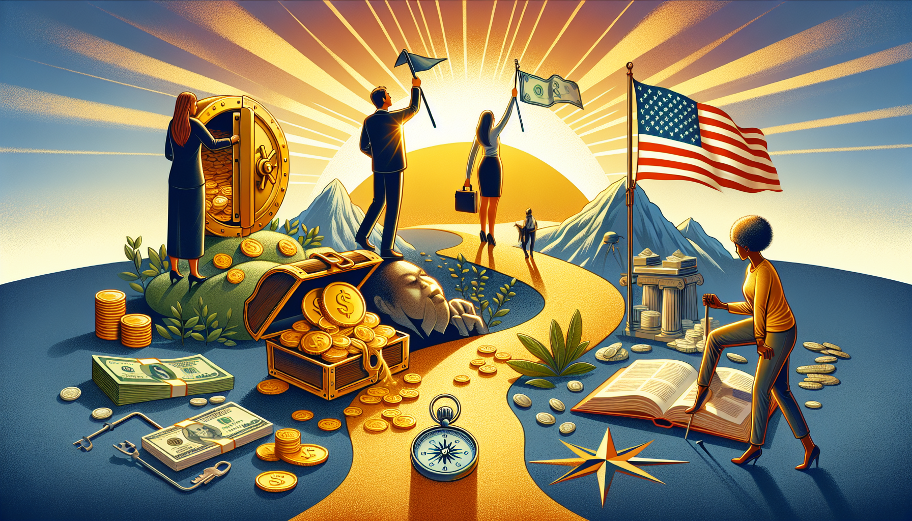 AI-generated image to illustrate the content of Dollar Sense Future.