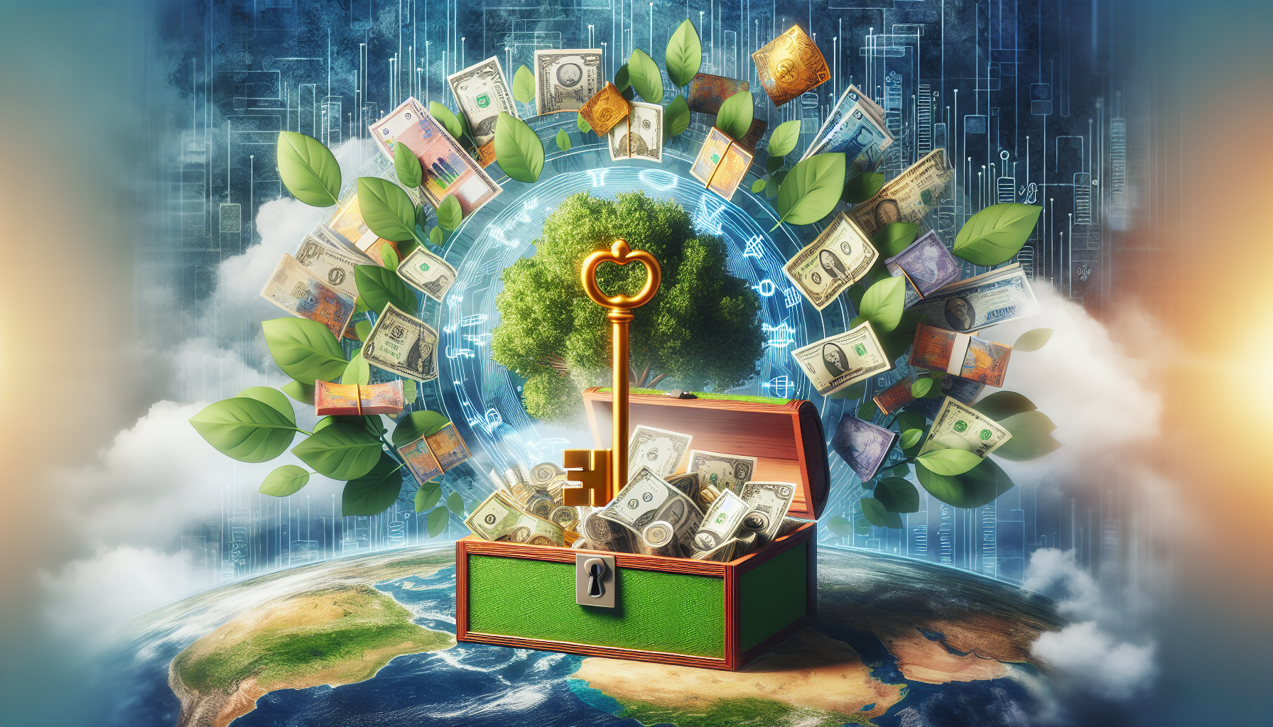 AI-generated image to illustrate the content of Dollar Sense Future.