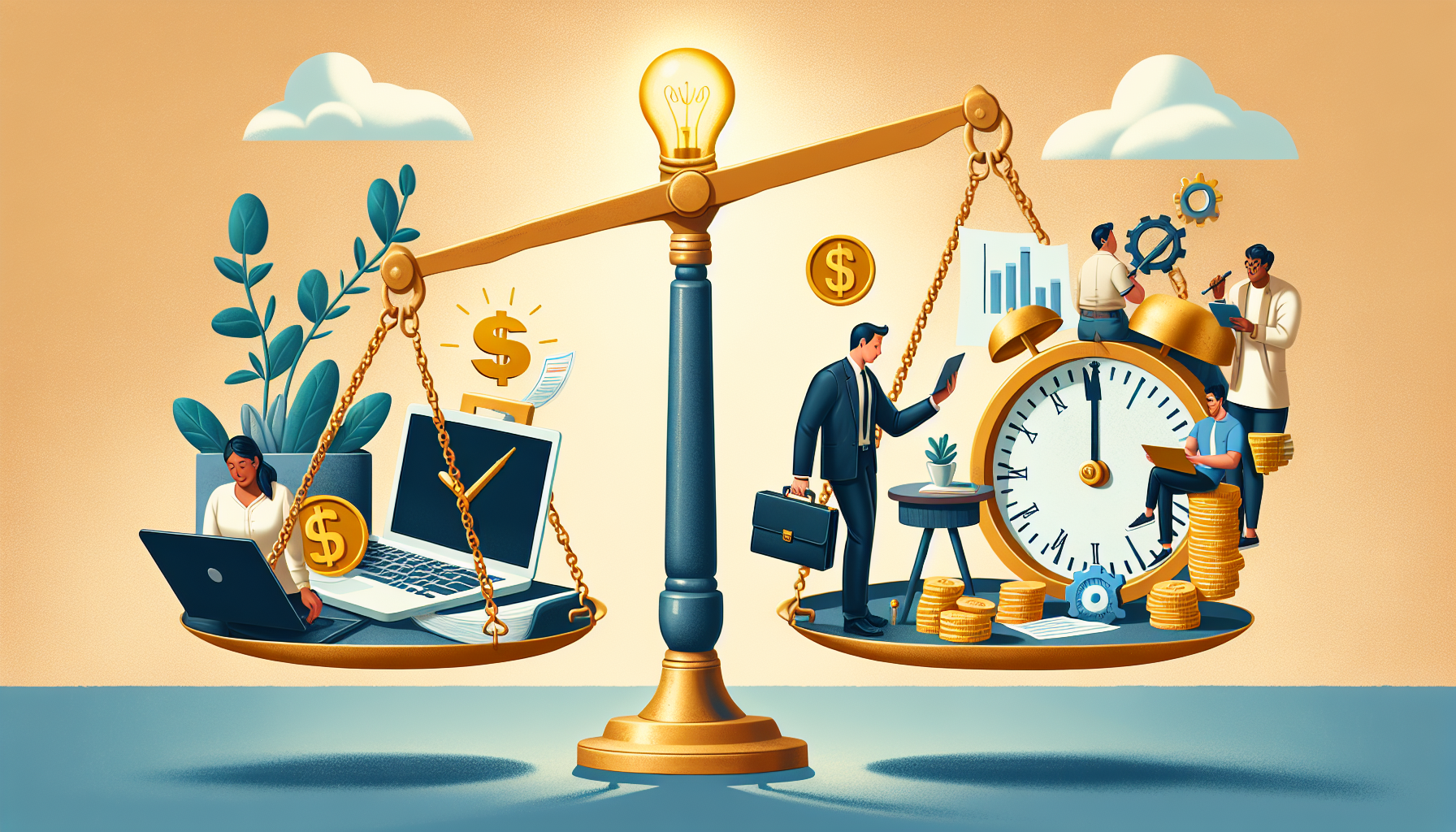 AI-generated image to illustrate the content of Dollar Sense Future.