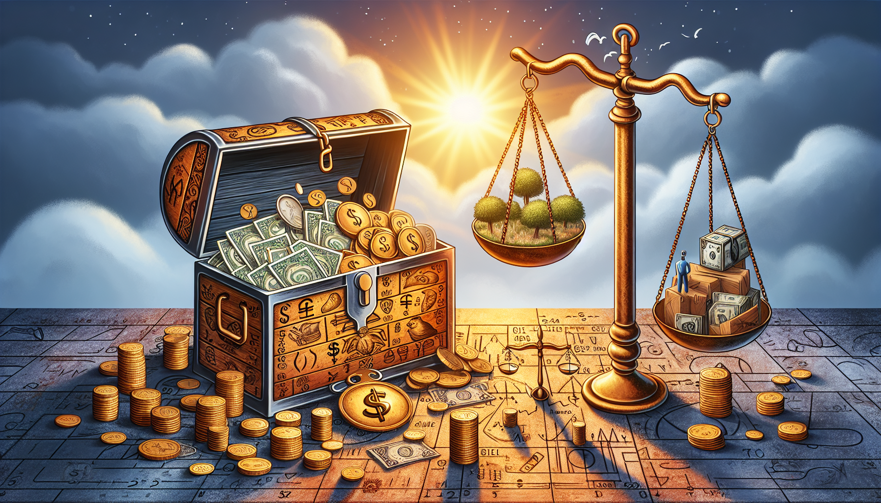 AI-generated image to illustrate the content of Dollar Sense Future.