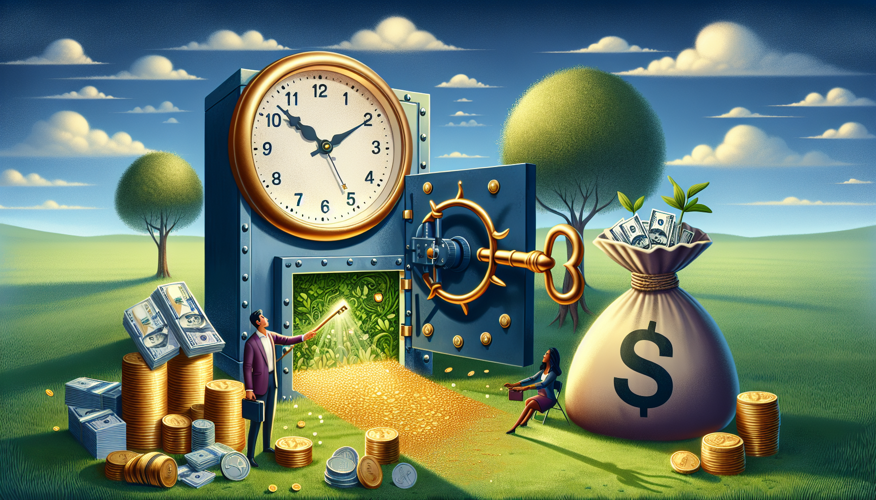 AI-generated image to illustrate the content of Dollar Sense Future.