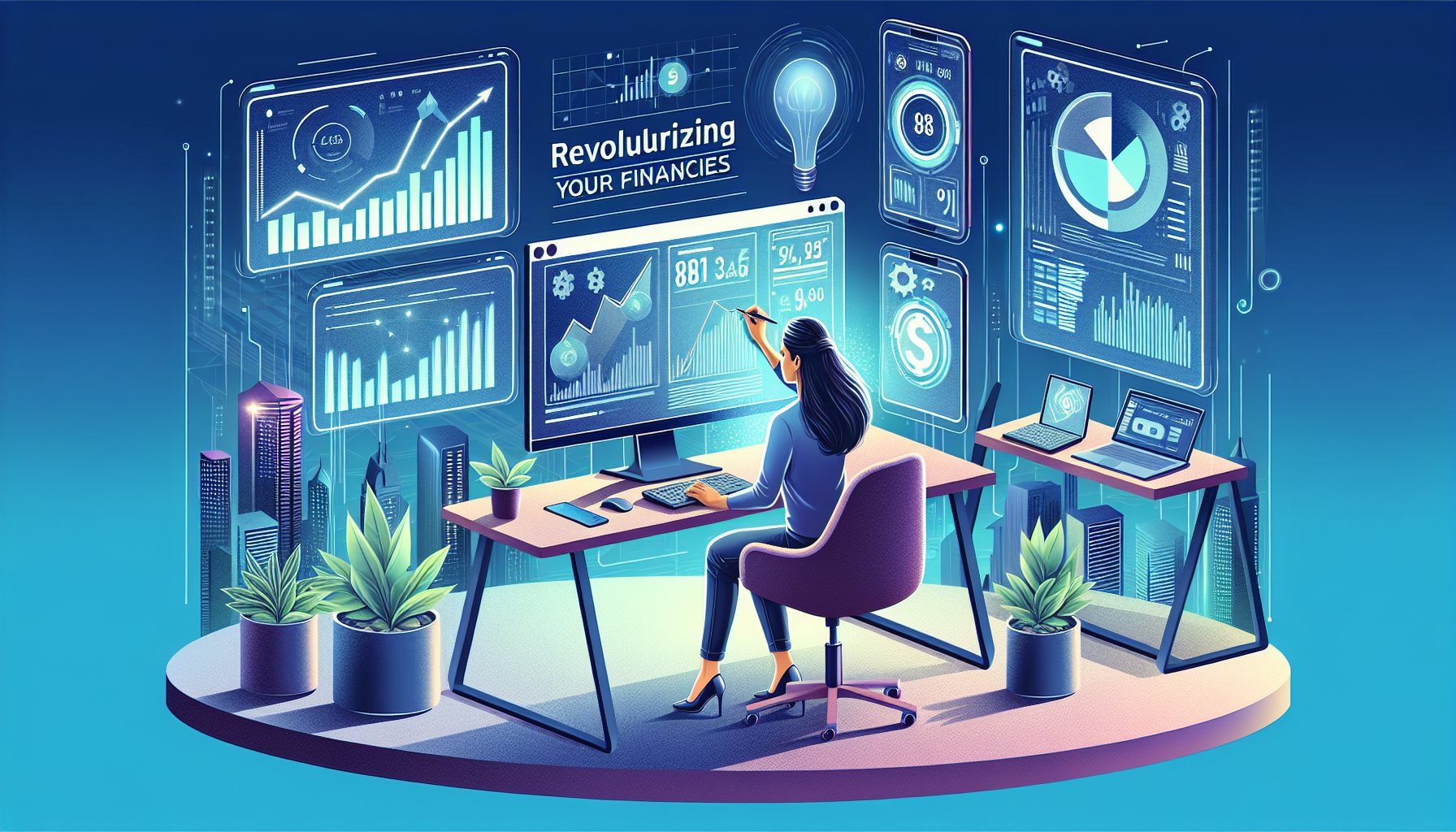 AI-generated image to illustrate the content of Dollar Sense Future.