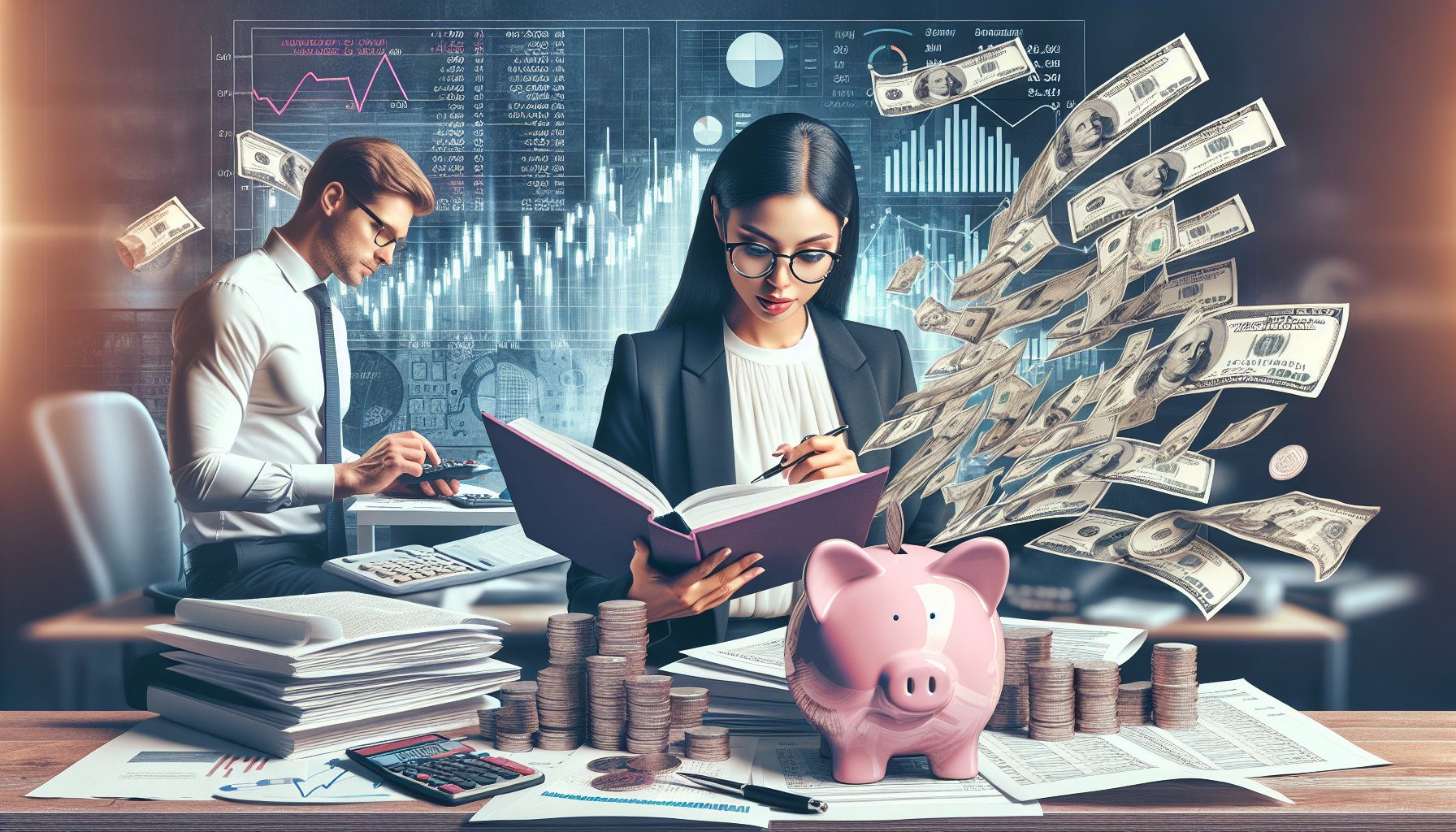 AI-generated image to illustrate the content of Dollar Sense Future.