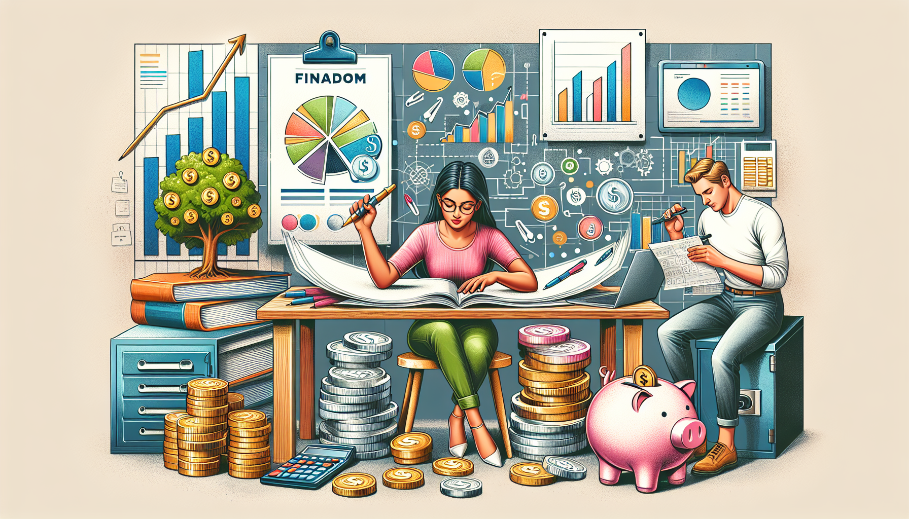 AI-generated image to illustrate the content of Dollar Sense Future.