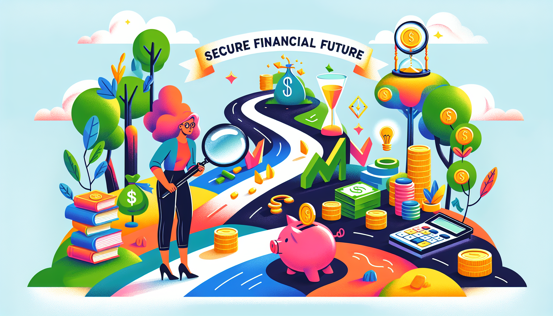 AI-generated image to illustrate the content of Dollar Sense Future.