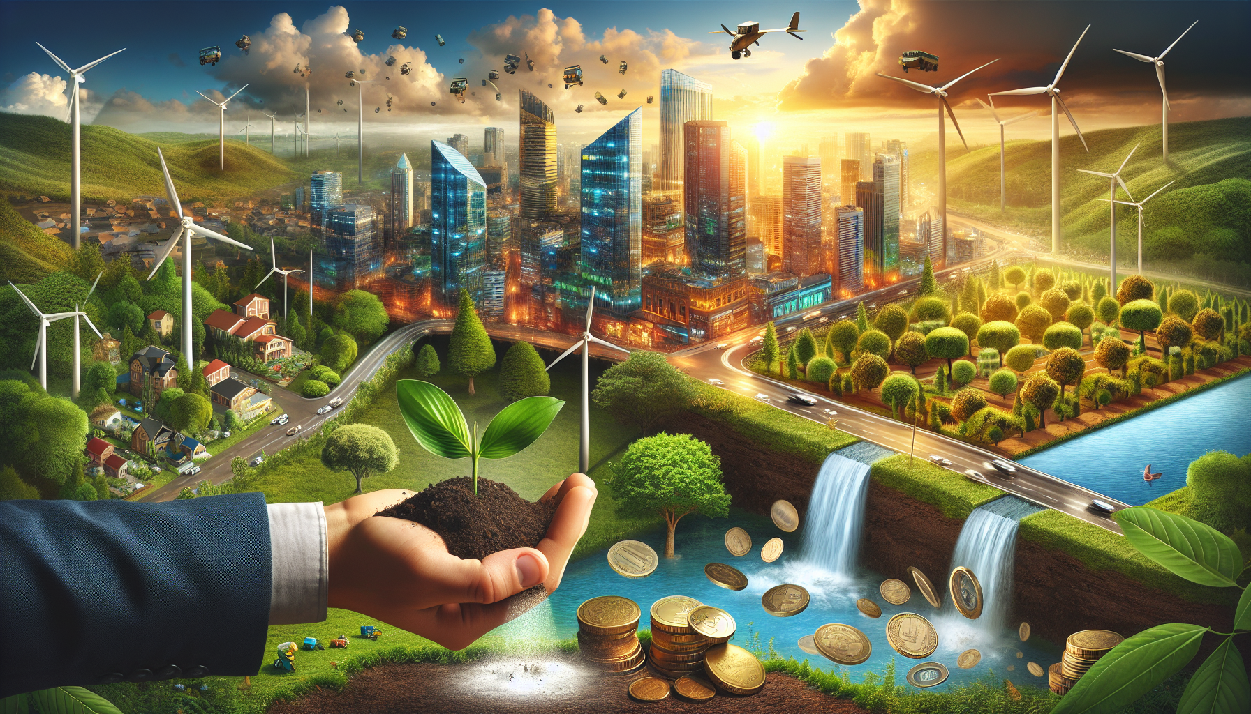 AI-generated image to illustrate the content of Dollar Sense Future.