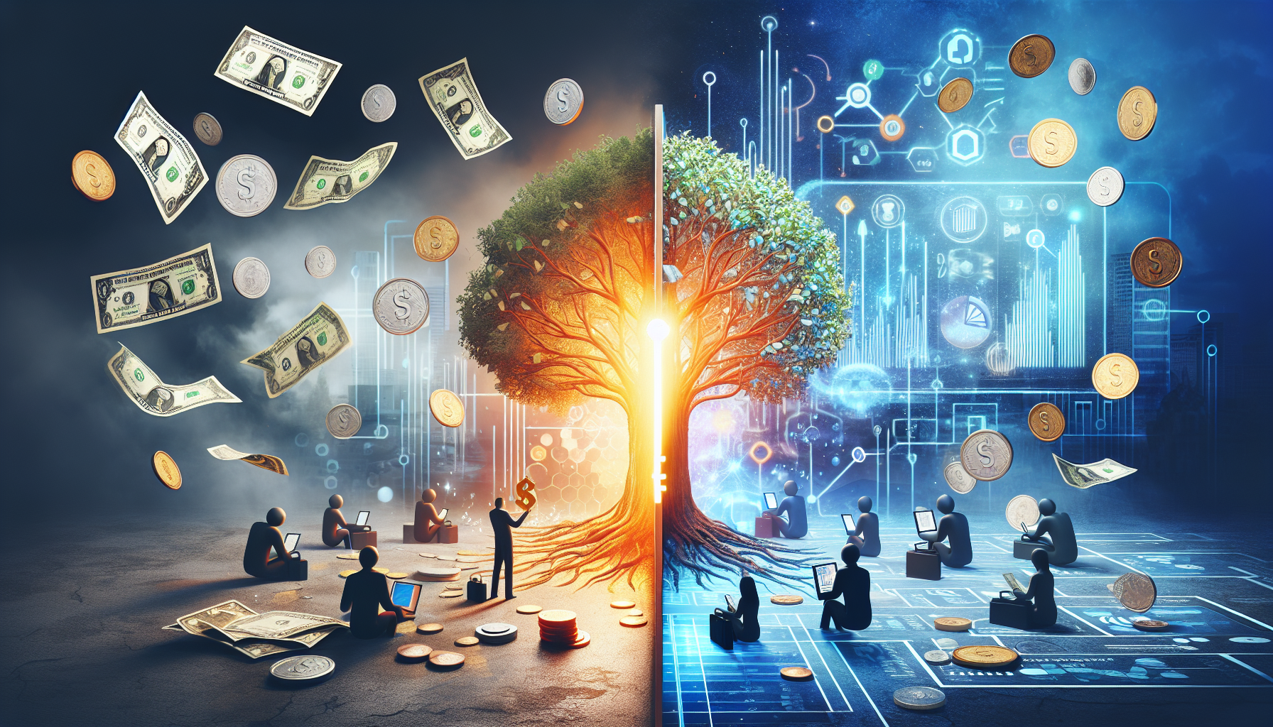 AI-generated image to illustrate the content of Dollar Sense Future.