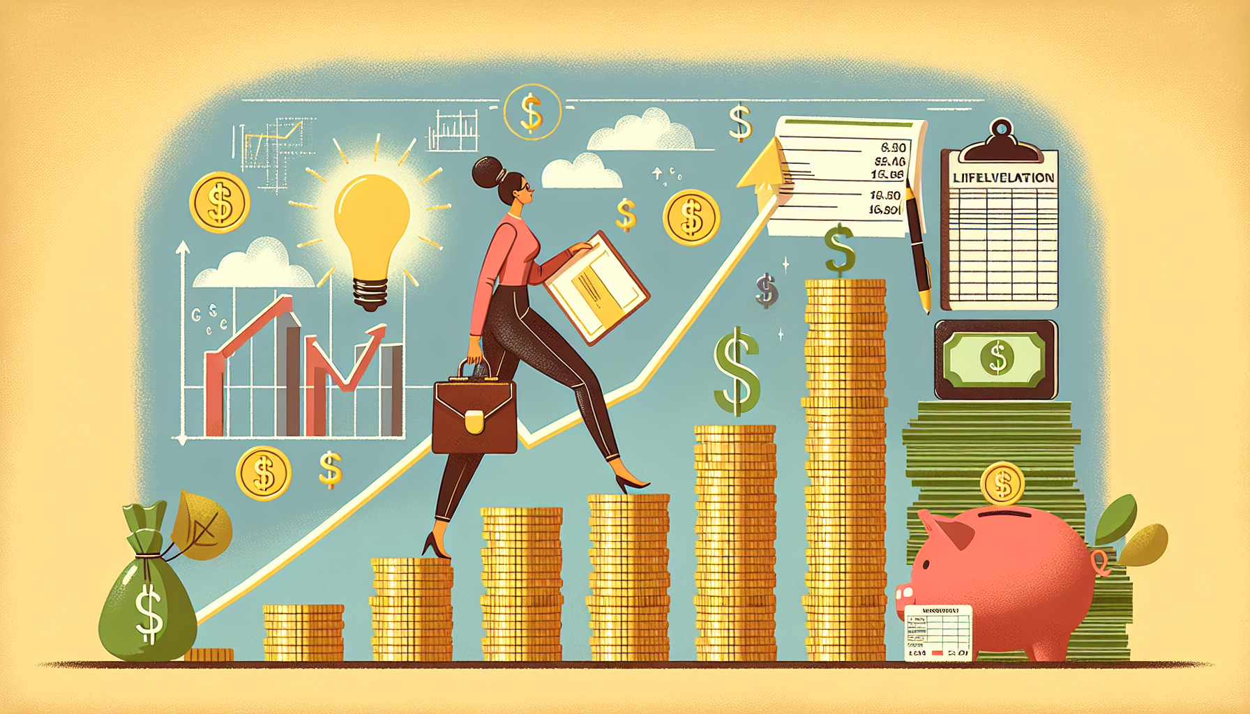 AI-generated image to illustrate the content of Dollar Sense Future.