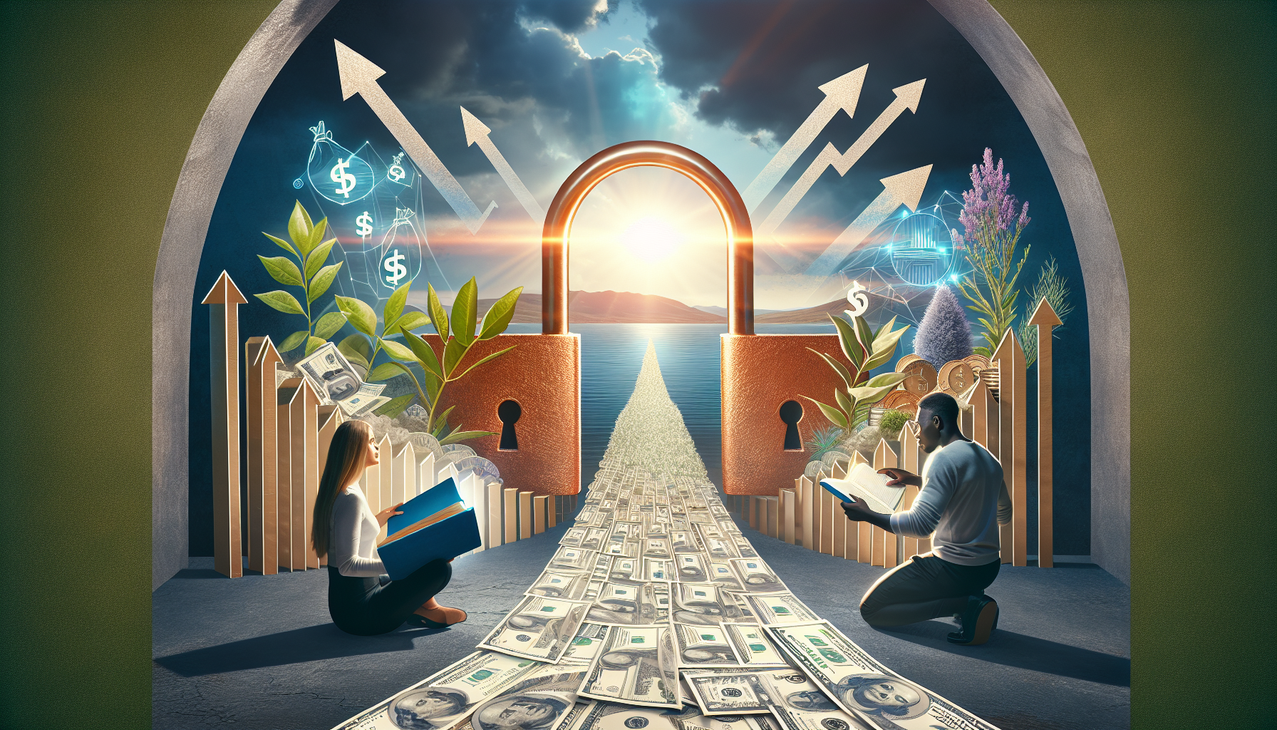 AI-generated image to illustrate the content of Dollar Sense Future.