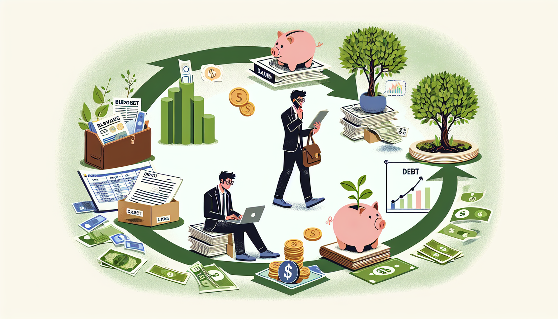 AI-generated image to illustrate the content of Dollar Sense Future.