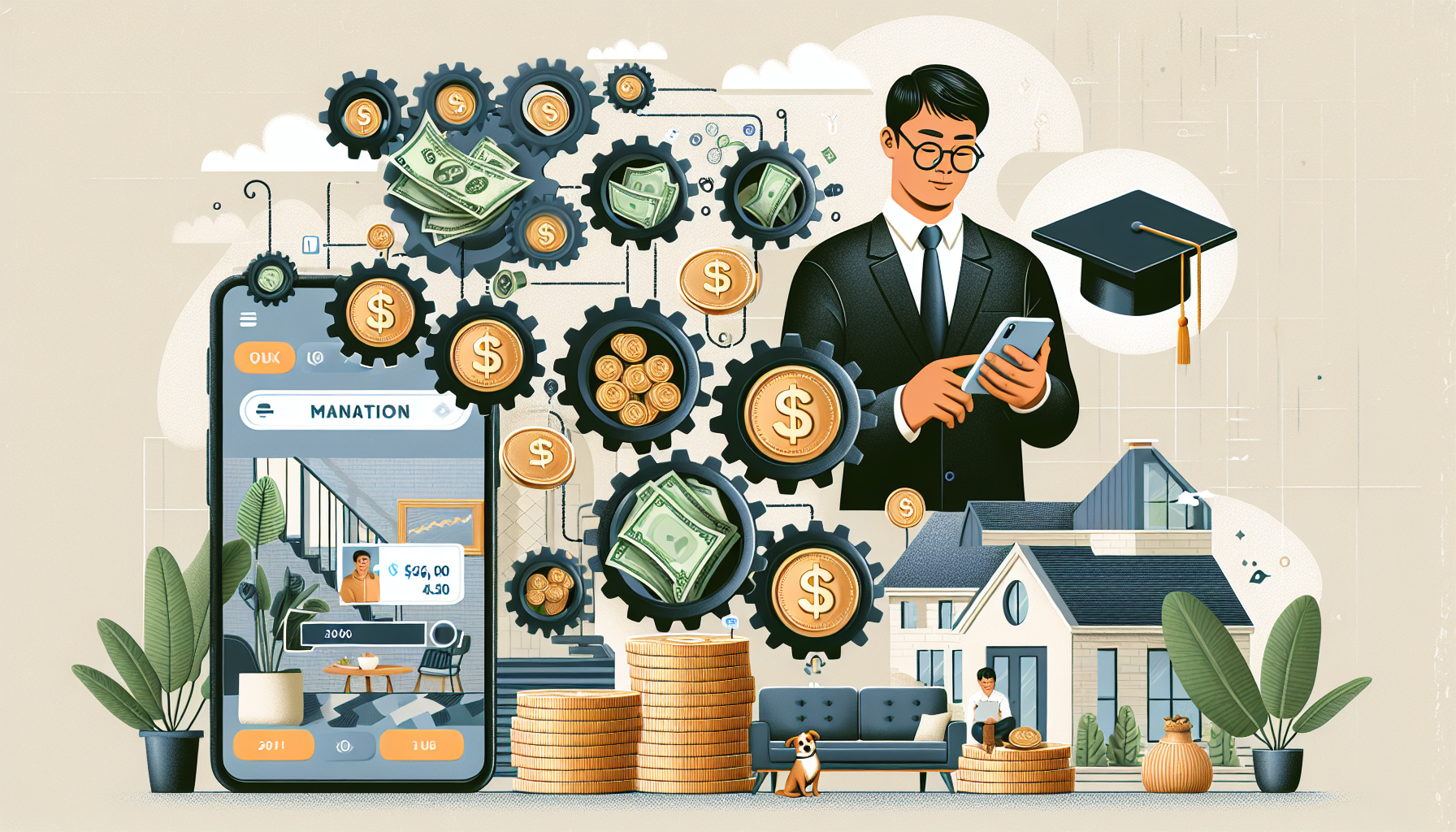 AI-generated image to illustrate the content of Dollar Sense Future.