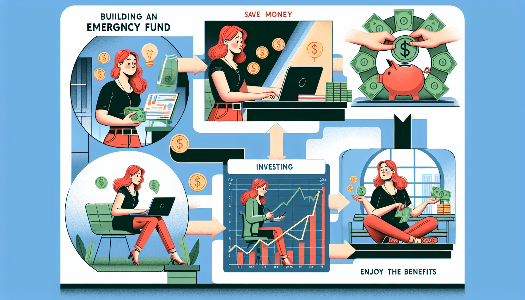 AI-generated image to illustrate the content of Dollar Sense Future.