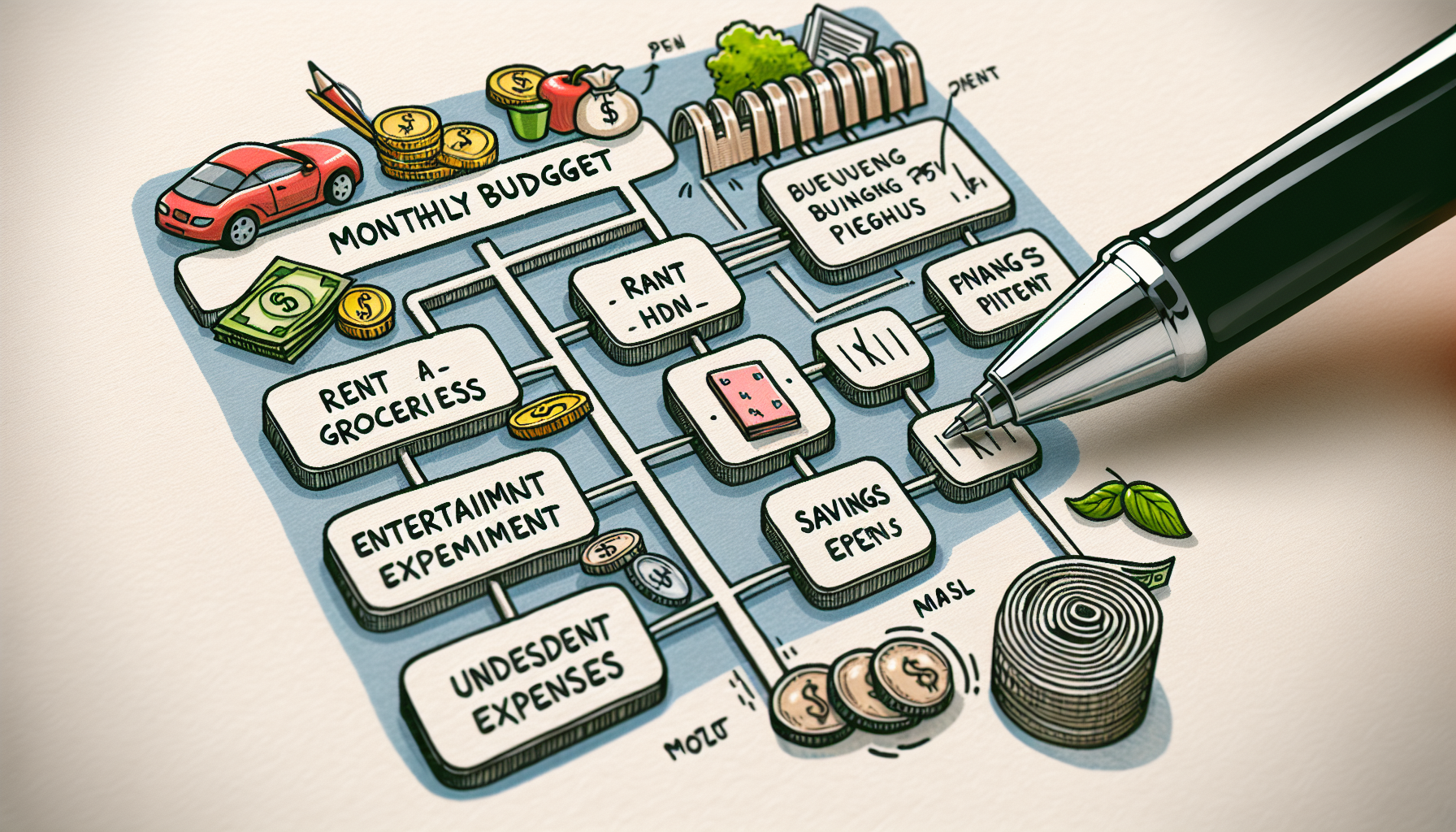 AI-generated image to illustrate the content of Dollar Sense Future.