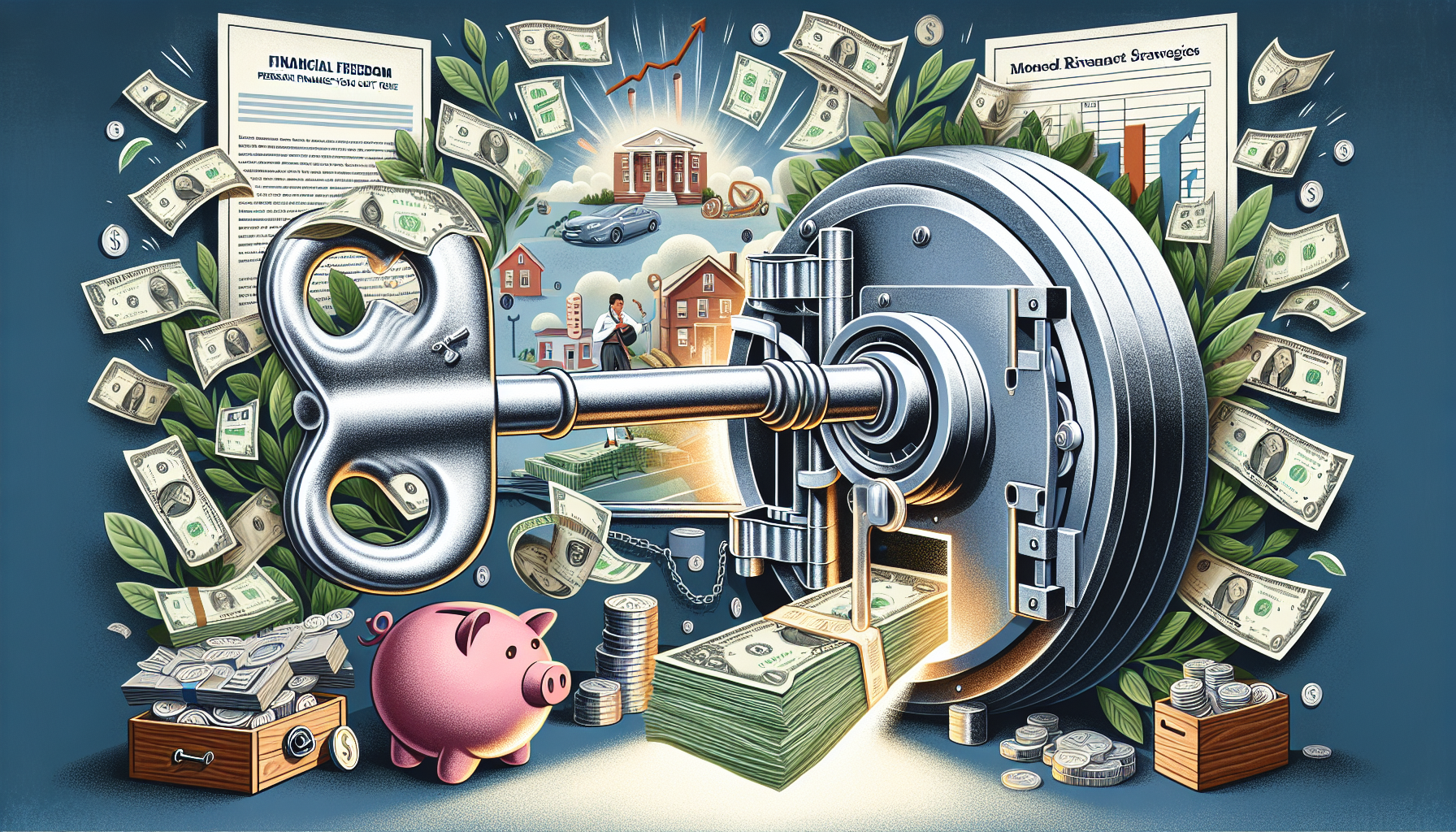 AI-generated image to illustrate the content of Dollar Sense Future.