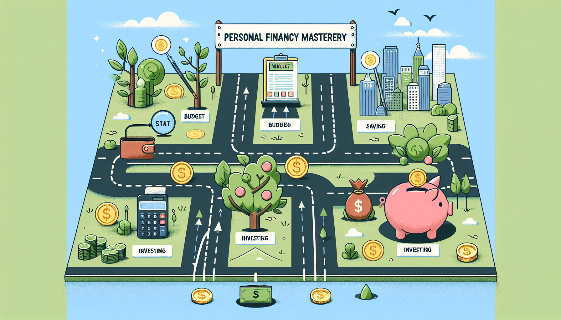 AI-generated image to illustrate the content of Dollar Sense Future.