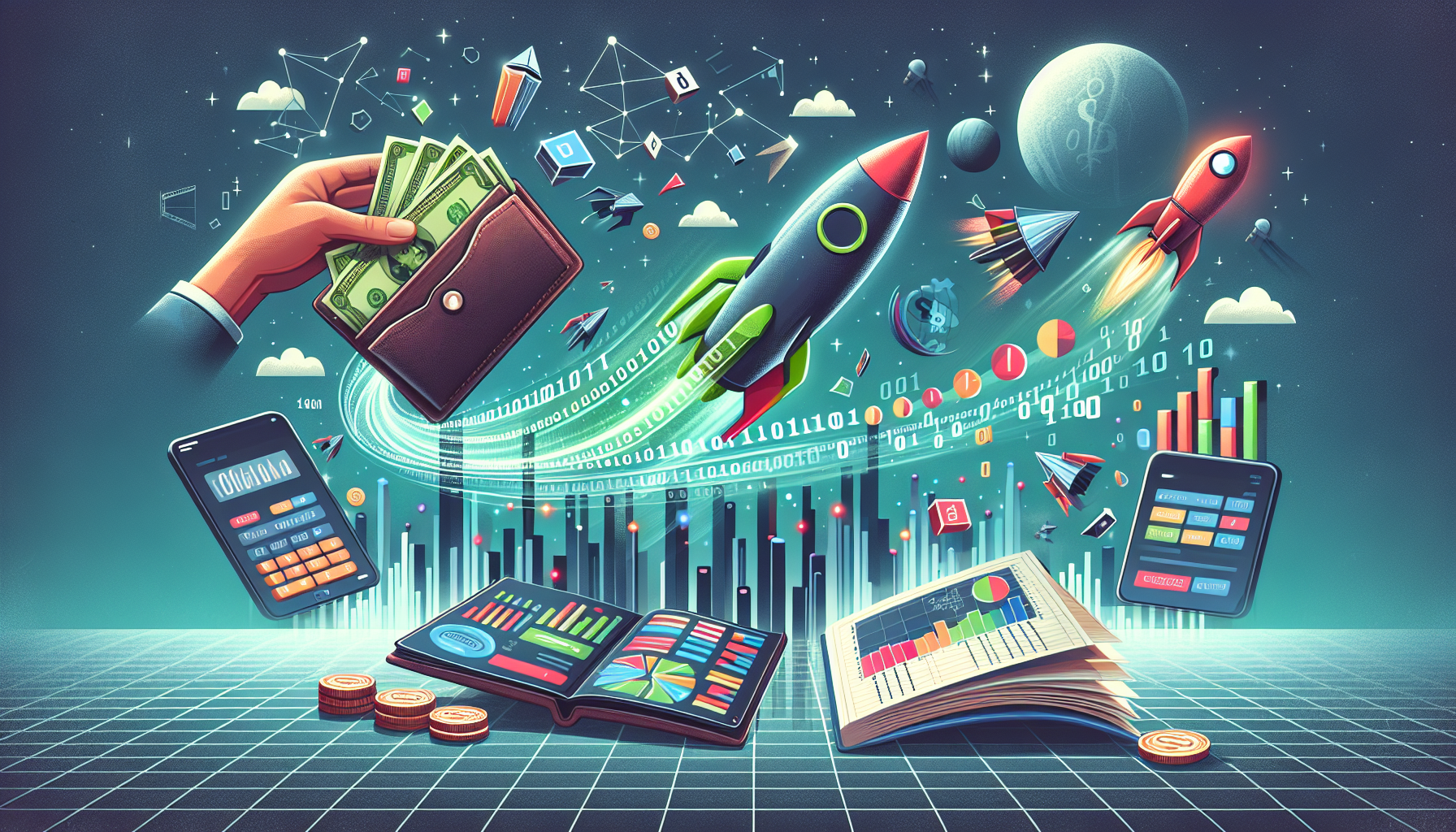 AI-generated image to illustrate the content of Dollar Sense Future.