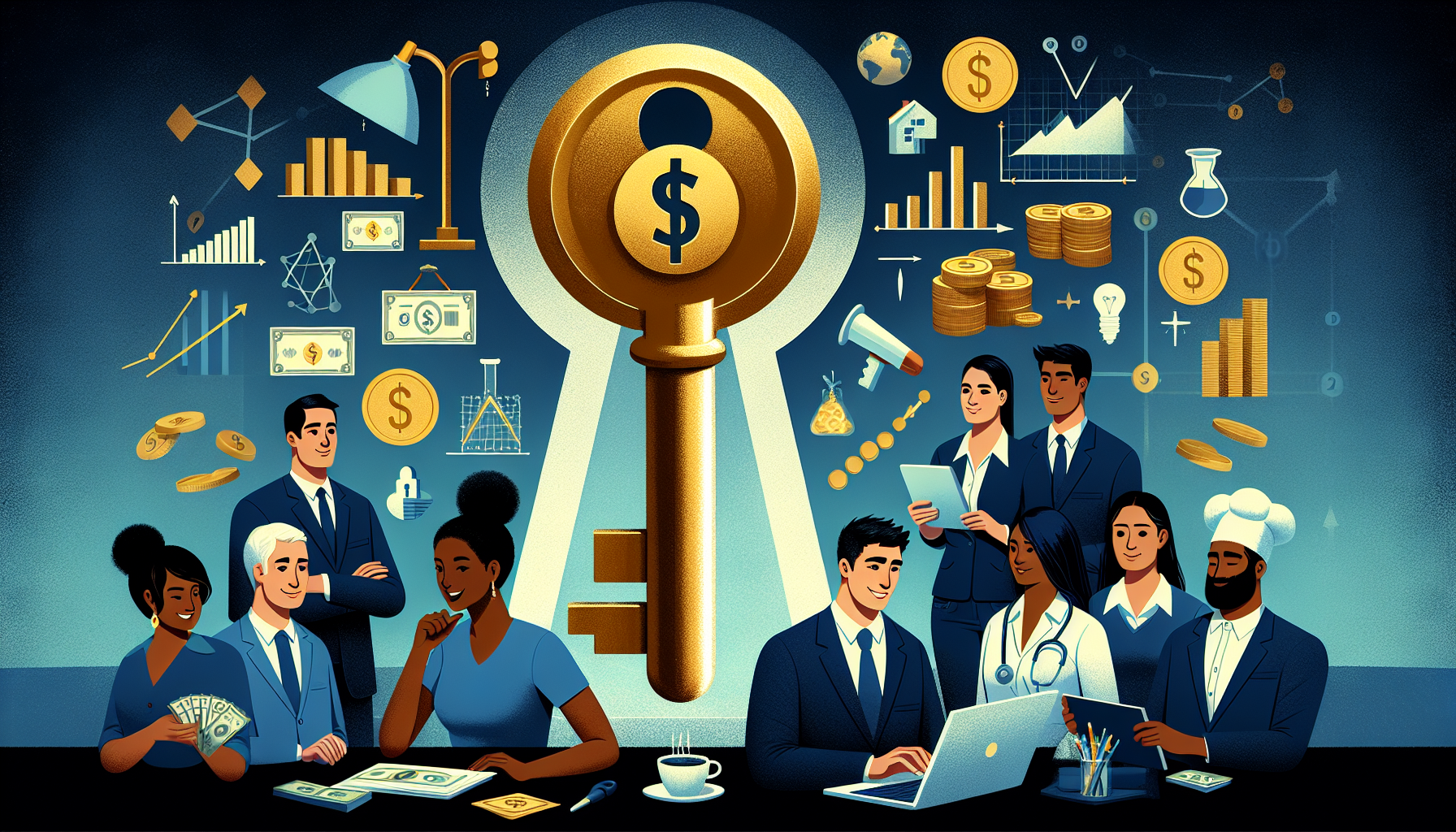 AI-generated image to illustrate the content of Dollar Sense Future.