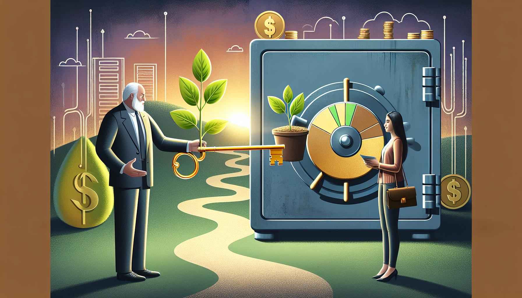 AI-generated image to illustrate the content of Dollar Sense Future.