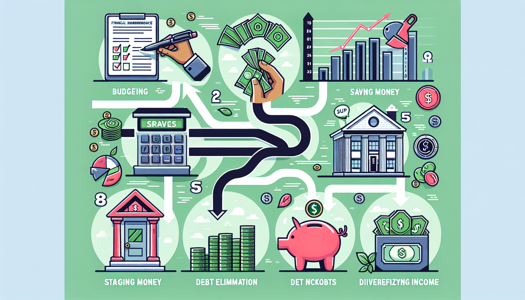 AI-generated image to illustrate the content of Dollar Sense Future.