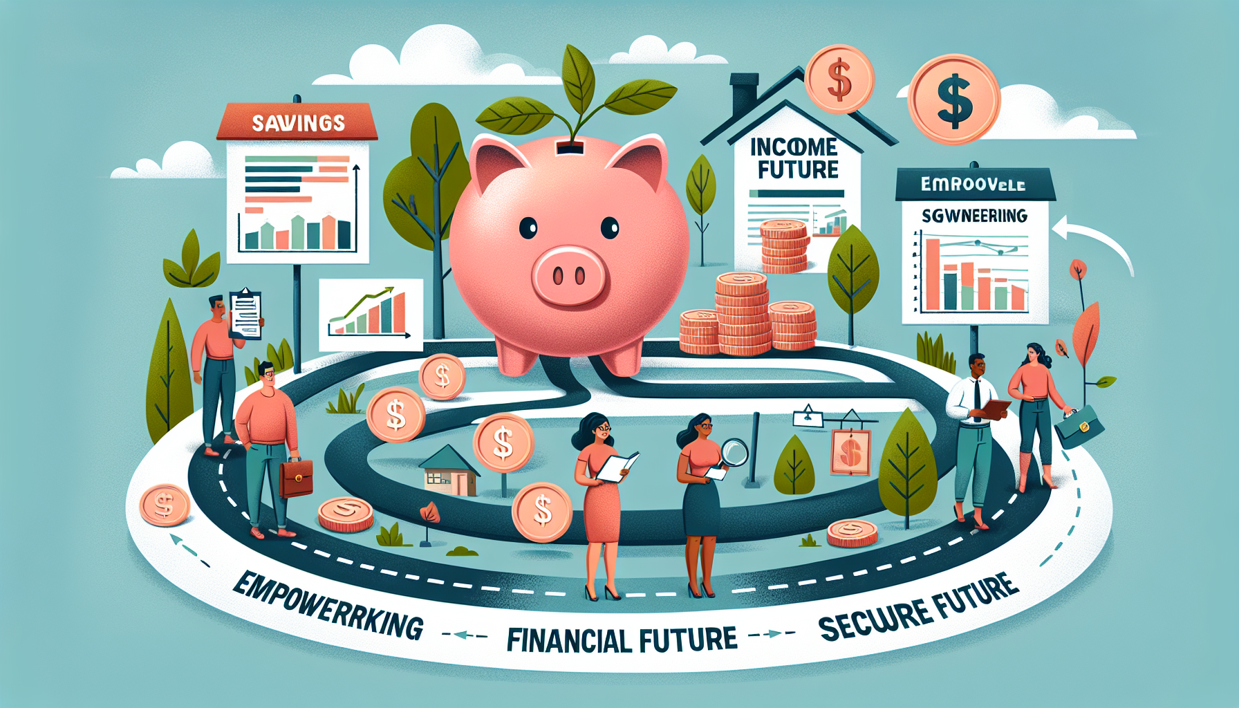 AI-generated image to illustrate the content of Dollar Sense Future.