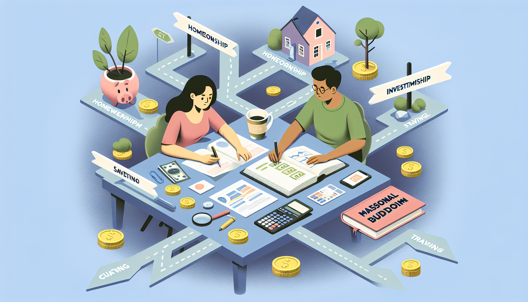 AI-generated image to illustrate the content of Dollar Sense Future.