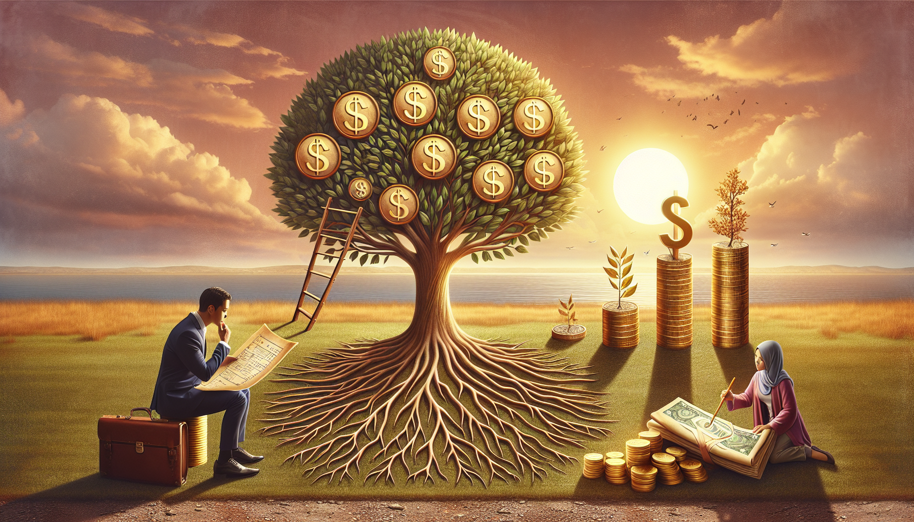 AI-generated image to illustrate the content of Dollar Sense Future.