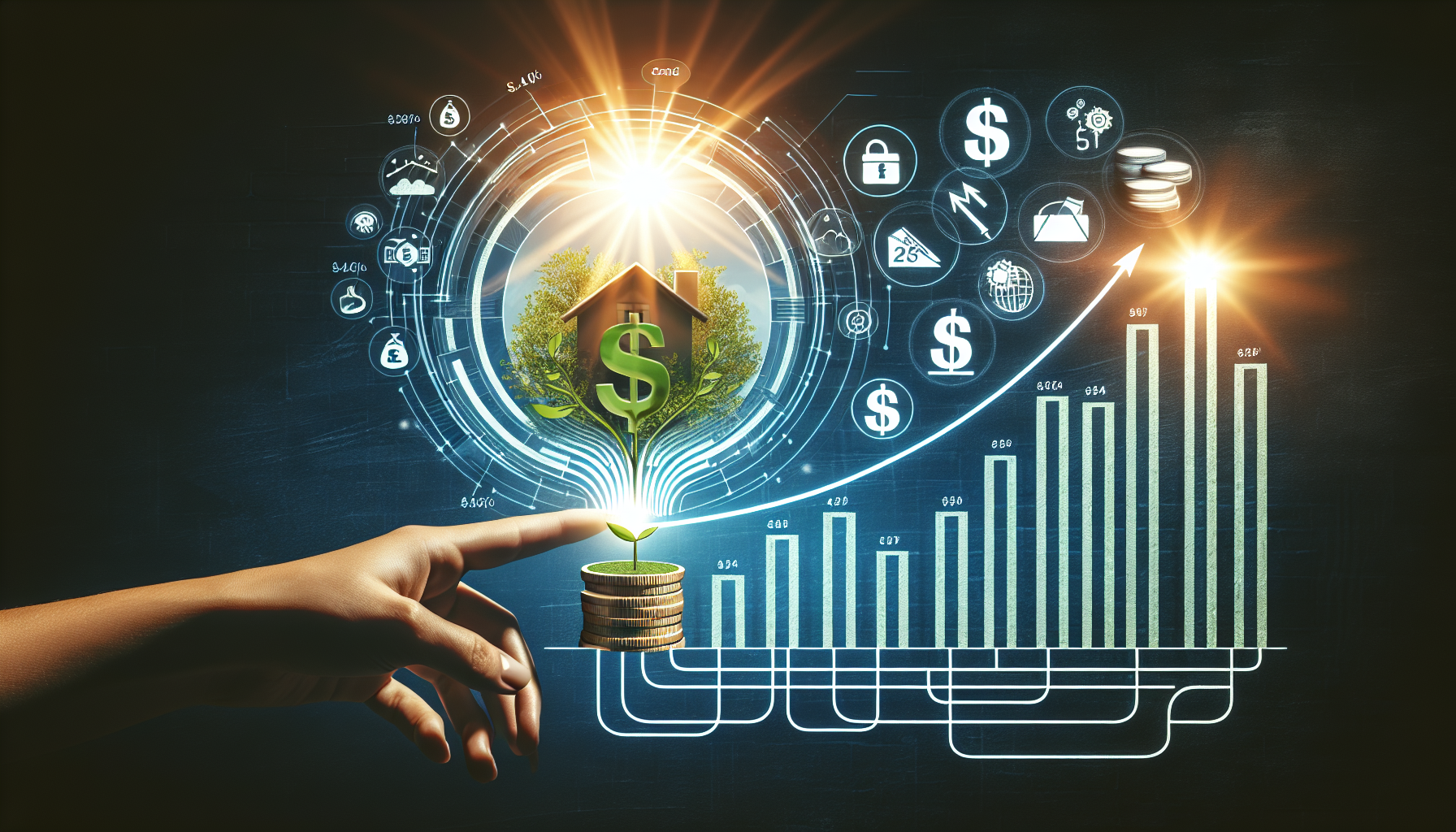 AI-generated image to illustrate the content of Dollar Sense Future.