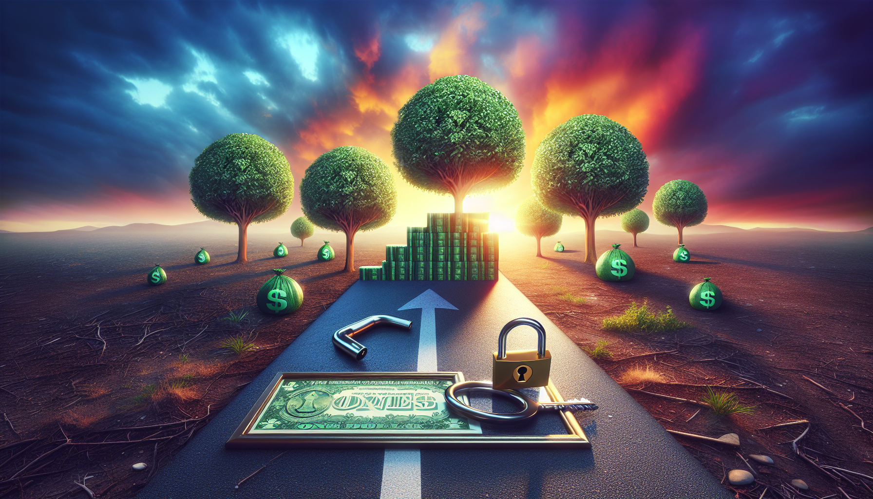 AI-generated image to illustrate the content of Dollar Sense Future.
